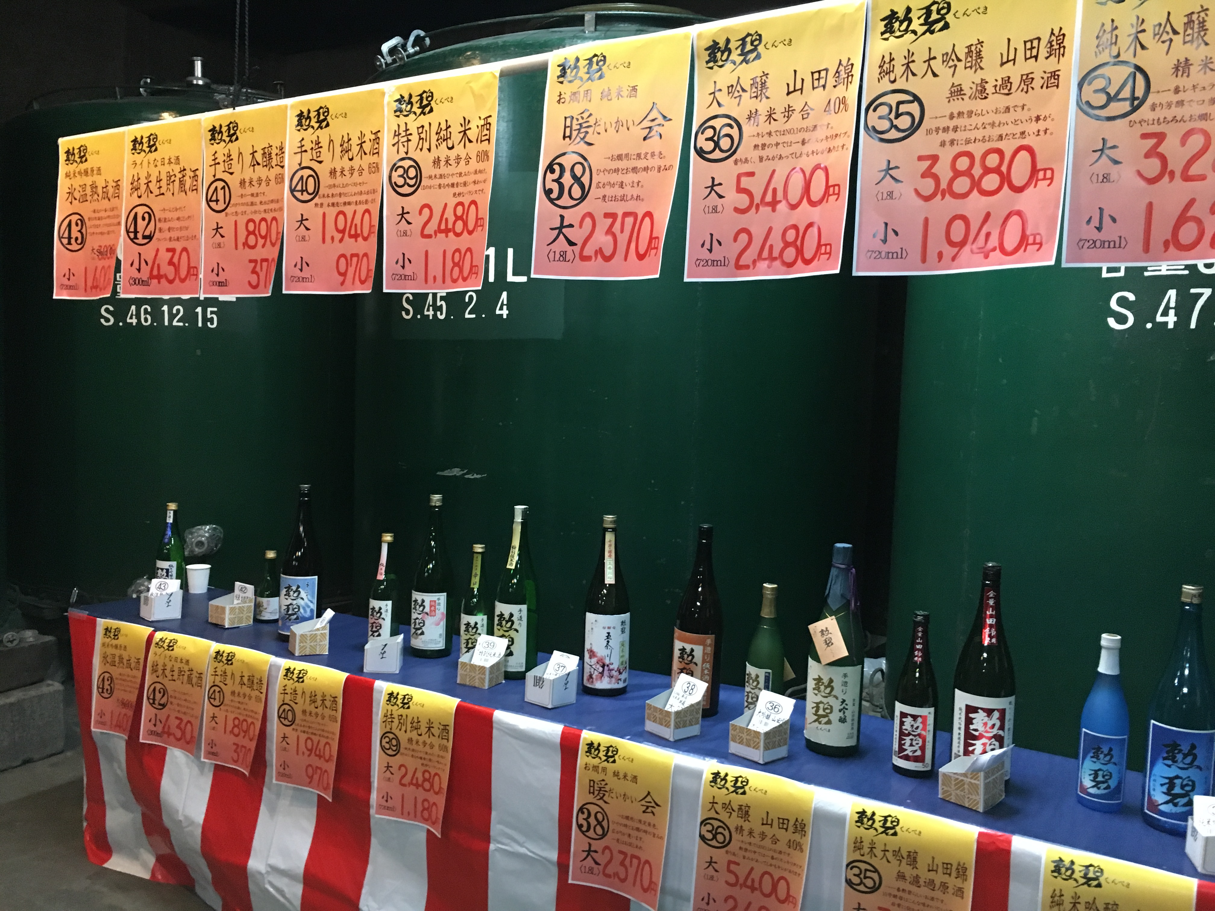 １０種類の日本酒を呑み比べられる！勲碧酒造の酒蔵開放はまさにお祭り！