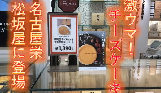 チーズガーデン（CHEESE GARDEN）の御用邸チーズケーキがうまい！名古屋栄松坂屋