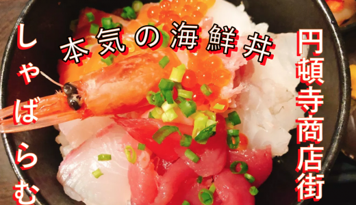 しゃばらむの本気の海鮮丼定食が美味しい！in 円頓寺商店街