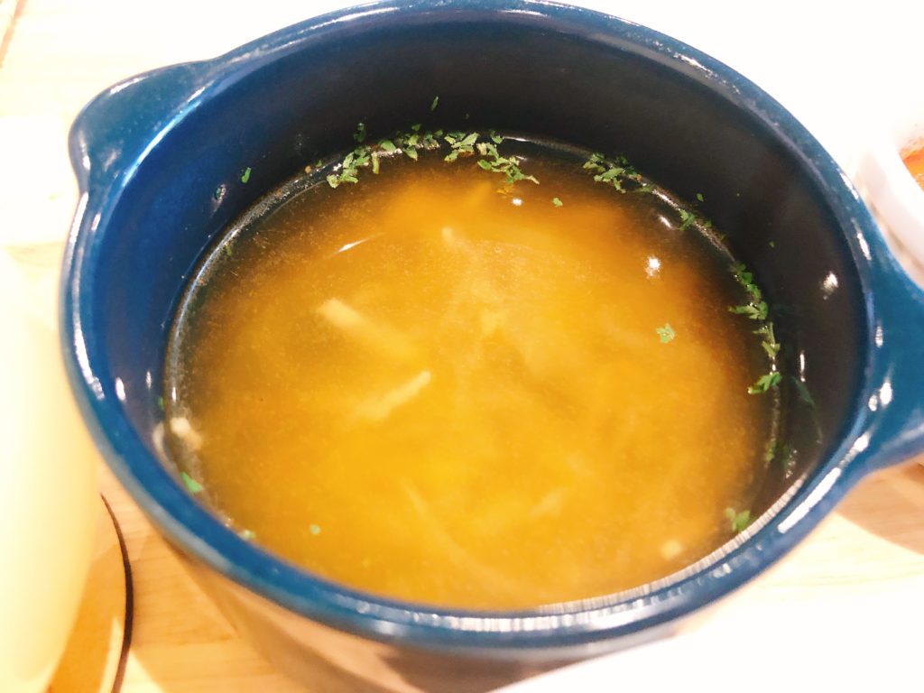 ヒロタカフェのランチスープ