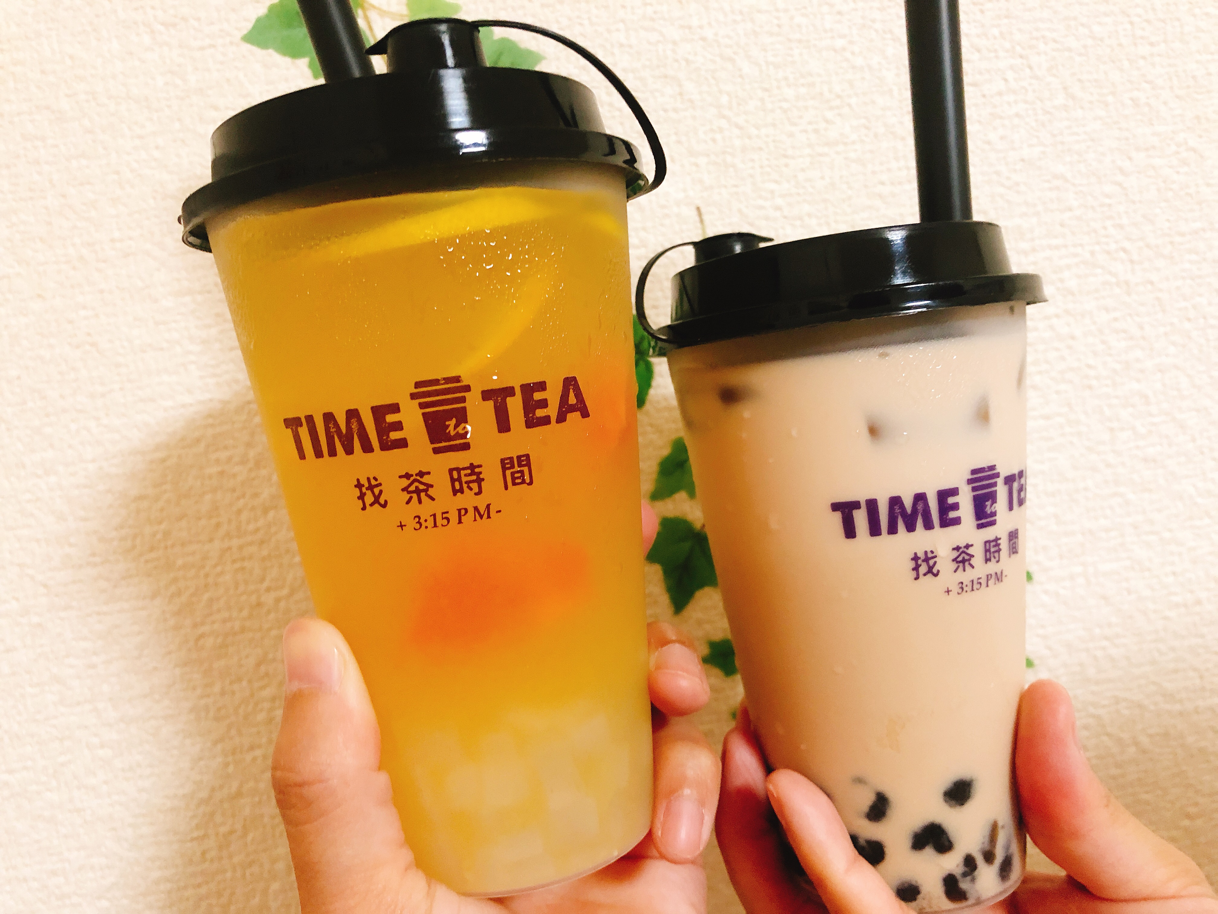 time to tea　３Cフルーツジャスミン茶　タピオカミルクティー