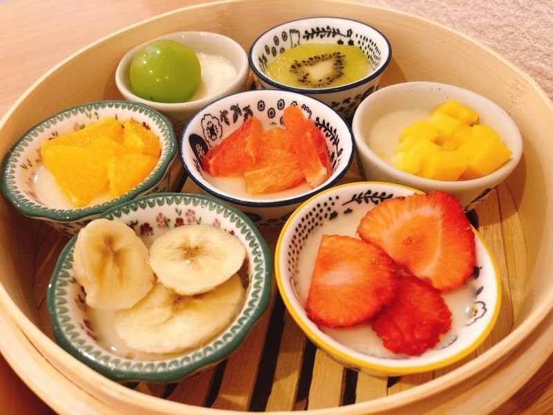 好日茶楼グッデイチャロの台湾フルーツ豆花の食べ放題