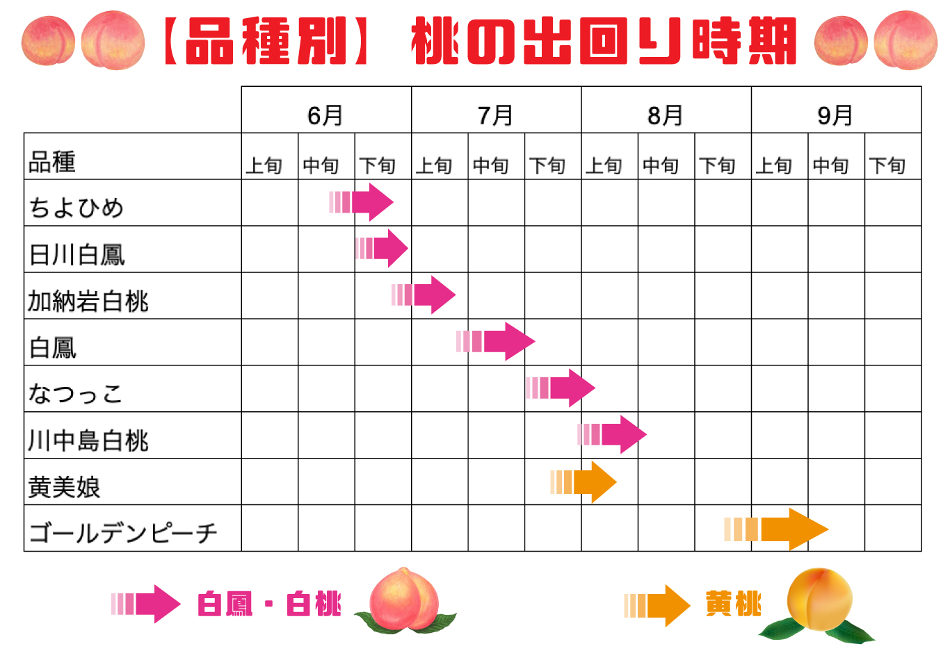 桃の出回り時期